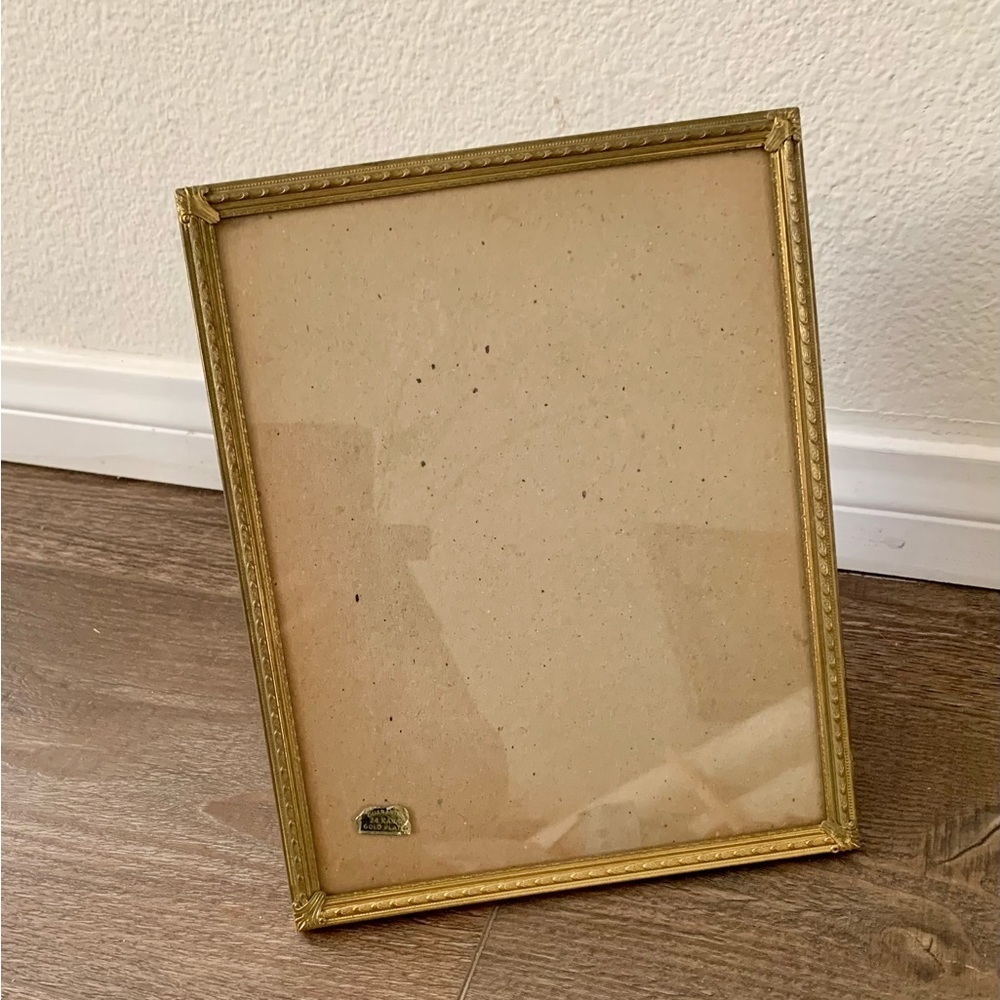 Vintage 24 K Gold Plated 8” X 10” Picture Frame USA